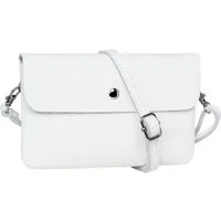 Caspar Umhängetasche Mini Leder Clutch Damen Handtasche - CLASSIC LINE - Modell No.827, leicht, elegant & unempfindlich - 100% Echtleder - Handmade in Italy