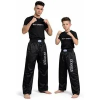 BAY-Sports Sporthose Kickboxhose EDEL STICK Hose lang Kickboxen Kampfsport Kampfsporthose für Kinder und Erwachsene