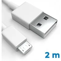 Justcom Samsung Galaxy A7 2018 Duos USB-Kabel, Micro-USB, USB-A (200 cm), Schnellladekabel, Datenkabel, Handy, Tablet