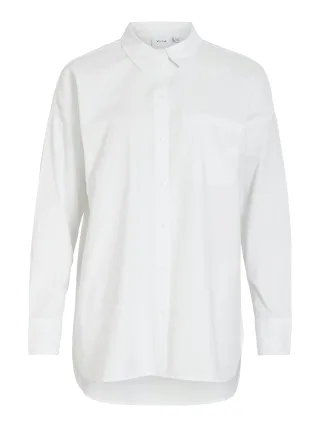 VILA - VIDARMA L/S LOOSE BUTTON SHIRT - NOOS bright white - Gr. - 38