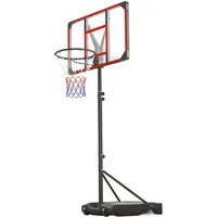 OUNUO Basketballkorb Basketballkorb mit Rollen 147–260cm Höhenverstellbar Basketballständer