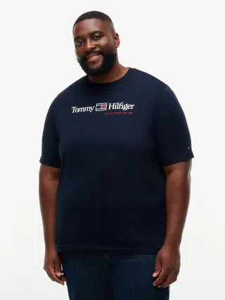 BT-BRAND LOVE RWB GRAPHIC TEE-B Navy Blue