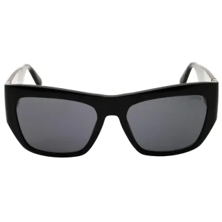 Guess Glänzende Schwarze Oversize-sonnenbrille