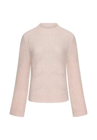 camel active - Pullover mit strukturiertem Strickmuster mauve pink - Gr. - XL
