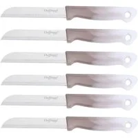 Cheffinger Universalküchenmesser 18 cm mit ergonomischem Griff - vielseitig & pflegeleicht, Hellbraun, 18 cm, ergonomisch geformt, langlebig