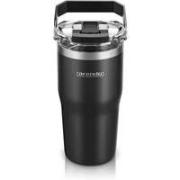 Arendo Thermobecher Thermal Mug 600 ml, Kaffee to go Becher mit Deckel aus Edelstahl 0,6 L, 1-tlg., Edelstahl (SUS304 innen, SUS201 außen), Deckel aus Kunststoff (BPA-frei), hält 12h heiß & 6h kalt, doppelwandig, 100% auslaufsicher, Coffe-to-go