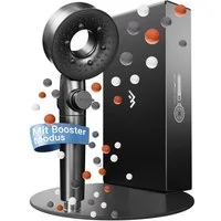 Lobenswerk Duschbrause Duschkopf mit Boost-Funktion, mit Mineralperlenfilter gegen Kalk & Verunreinigungen
