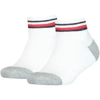 Tommy Hilfiger Kurzsocken TH KIDS ICONIC SPORTS QUARTER (2 Paar) mit Kontraststreifen und schmalem Rippenbündchen