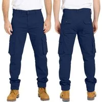 BlauerHafen Cargohose Herren Cargo Hose Arbeitshose Schwerlast Tactical mit 12 Taschen Chino