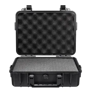 363x290x160mm Plastic Safety Equipment Case Waterproof Hard Carry Tool Box Shockproof Storage Box with Sponge for Tools