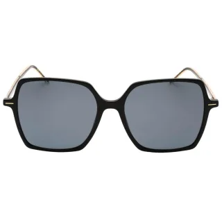 Hugo Boss - Quadratisch-Sonnenbrille für Herren (Schwarz/Gold/Grau)