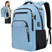 OKWISH Laptoprucksack Laptop Rucksäcke Schulrucksack Wasserbeständig Laptoptasche (Uni Tasche Businessrucksack Sportrucksack, Backpack mit Laptopfach, Anti-Diebstahl, mit USB-Anschluss), Herren Damen Jungen Teenager Arbeit Business Freizeit Reisen