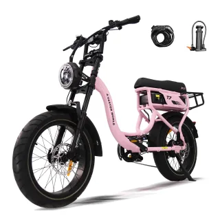 [EU DIRECT] T7 Electric Bike With Rear Rack 48V 18Ah 250W Motor 25km/h Max Speed 20" Tires 70-80km Range In Assistant Mo