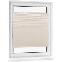 jalousiescout Wabenplissee Pure Wabenplissee, 30 x 90 cm, creme, verdunkelnd, ohne Bohren, klemmen, Klemmfix, Thermo Plissee Sonnen-, Sicht- und Hitzeschutz, für Fenster und Tür