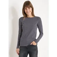 CECIL Langarmshirt mit U-Boot-Ausschnitt