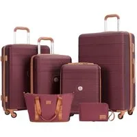 Travelhouse Trolleyset Bari, 4 Rollen, (Spar-Set, 6 tlg., Hartschalen Trolley-Set 6-teilig)