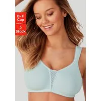 Nuance by Lascana Entlastungs-BH (Packung, 2 Stück) ohne Bügel aus weicher Baumwolle – ideal für große Größen, bequemer BH