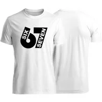 MyDesign24 T-Shirt 67 Shirt für Herren und Damen Shirt mit six seven Brustprint i762