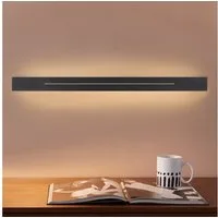 ZMH LED Wandleuchte Wandlampe innen weiß/schwarz 30cm 60cm 100cm, LED fest integriert, warmweiß, lange moderne Wandlampe für Wohnzimmer Schlafzimmer