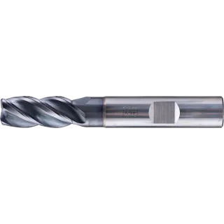 PFERD Tools VHM Eckfräser lang 4 Schneiden Radius TiAlN Schaft HB Universal Line - 23000167