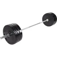 GORILLA SPORTS Hantel-Set Olympia Langhantelset Bumper Plates 140 kg