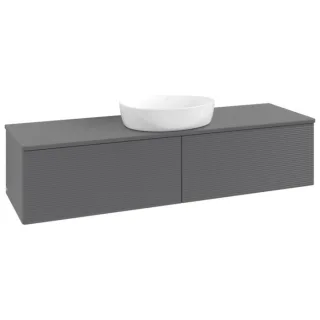 Villeroy & Boch Antao Waschtischunterschrank 1600x360x500mm K36110GK mit Struktur FK/AP: GK/0
