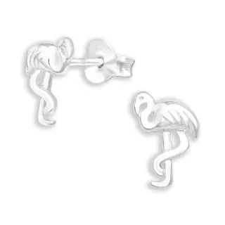 Flamingo Kinder Ohrringe aus 925 Silber