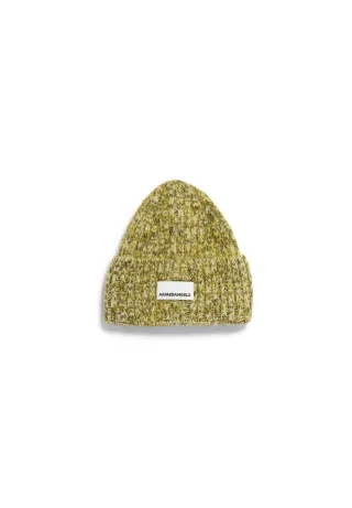 Armedangels - BRUSHED MOULINÉ KNIT HAT oatmilk-mosslace - Gr. - ONE SIZE