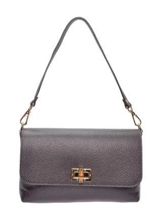 Roberta M Kastanienbraun Rindsledertasche