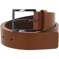 HUGO Ledergürtel Geek Sz35 Leather Belt aus echtem Rindsleder