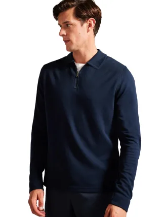 Ted Baker | Herren Langarm-Poloshirt - Karpol