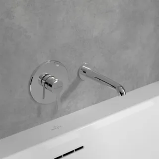 Villeroy und Boch Skyla Badewannenauslauf TVT11600100061 Messing, Chrom