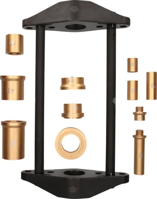 KS Tools Universal-Satz zum Auswechseln von Achsschenkelbolzen 45 t, 12-tlg - 440.0665