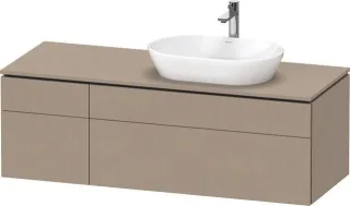 Duravit L-Cube Konsolenwaschtischunterbau wandhängend Leinen Matt 1420x550x482 mm - LC4875075750000 LC4875075750000