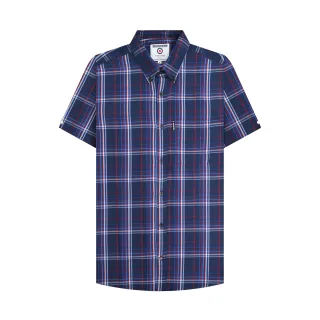 Lambretta - "SS25" Hemd für Herren (Marineblau/Blau/Rot)