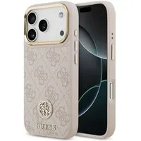 Guess Backcover Guess Classic Strass Logo Leather Back Cover mit MagSafe Apple iPhone