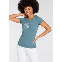 KangaROOS Kurzarmshirt Kurzarm, körpernahe Passform, bedrucktes Design