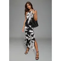 Bruno Banani Sommerkleid knöchellang, floraler Print, aus Jersey