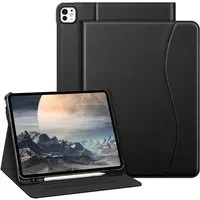 Fintie Tablet-Hülle für iPad Pro 13 Zoll (M4) 2024, Multi-Winkel Betrachtung Folio, Stand Schutzhülle mit Stifthalter und Dokumentschlitze für iPad Pro M4