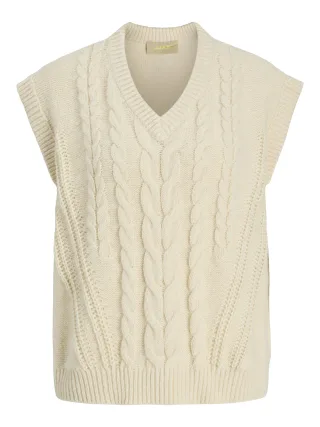 JJXX - JXJOSIE VEST KNIT vanilla ice - Gr. - M