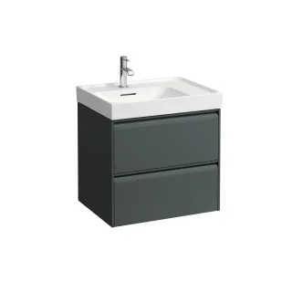 LAUFEN Waschtischunterschrank MEDA 448x584x515 2 Schubl integ. Griffl. f.WT H817111 verkehrsgrau, H4 H4217320112661