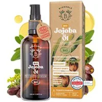 BIONOBLE Körperöl Jojobaöl Bio Kaltgepresst 100% Rein Vegan & tierversuchsfrei, Reguliert Sebum, Pflegt Sanft, Anti-Pickel - Jojobaöl Haare