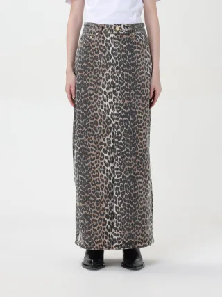Leopardenmuster Maxi-Rock