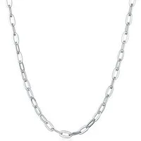 Elli Kette ohne Anhänger Gliederkette Oval Silberfarben