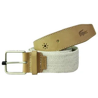 Lacoste Gewebter Damenbrauner Naturgürtel