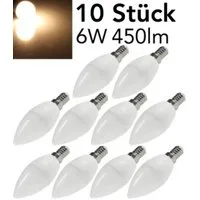 ChiliTec LED-Leuchtmittel E14, 6W, 3000K, 450lm, Kerze, warmweiß, E14, warmweiß