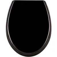 FIVMEN WC-Sitz Toilettendeckel Absenkautomatik Klobrille mit Softclose Toilettensitz (aus Hartplastik Klodeckel aus Duroplast Universal Größe)