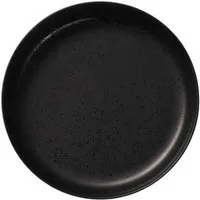 ASA SELECTION Speiseteller Gourmetteller 22 cm Coppa Kuro, Porzellan, mikrow.- & spülm.sicher, schwarz, backofengeeignet, Unikat