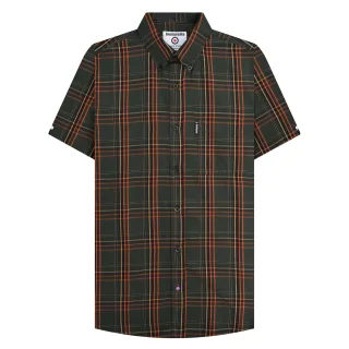 Lambretta - "SS25" Hemd für Herren (Khakigrün/Orange)