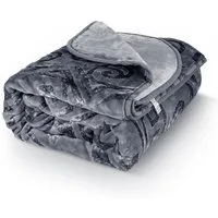 Wohndecke Kuscheldecke Flauschig 200x240 Warm Weiche Bettdecke Einfarbig, HOMELUX, Wohndecke, Kuscheldecke